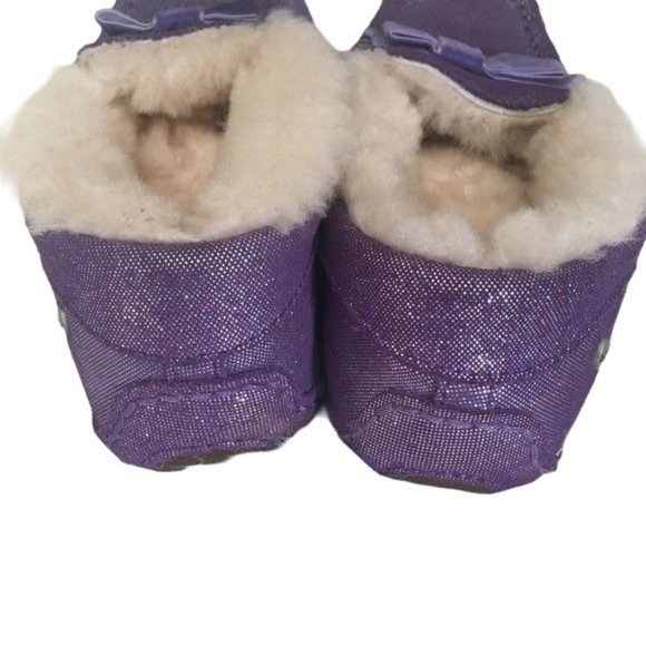 UGG Purple Glitter Slippers Loafers - Picture 5 of 8